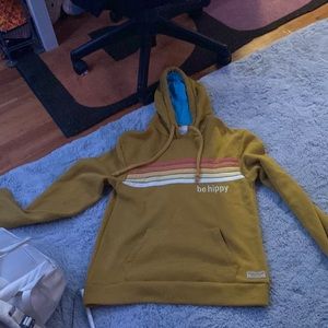 Be hippy yellow sweatshirt